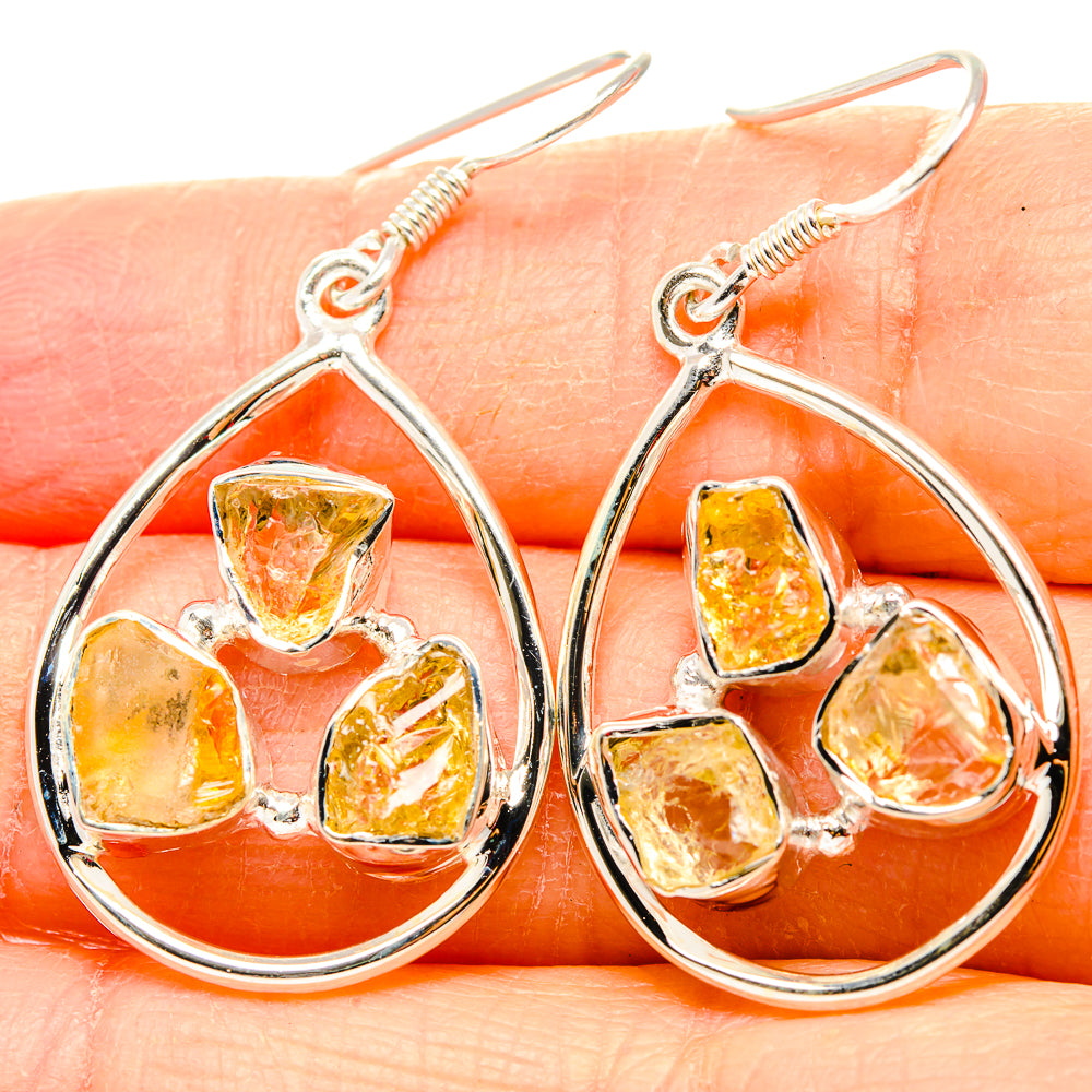 Citrine Earrings handcrafted by Ana Silver Co - EARR431045