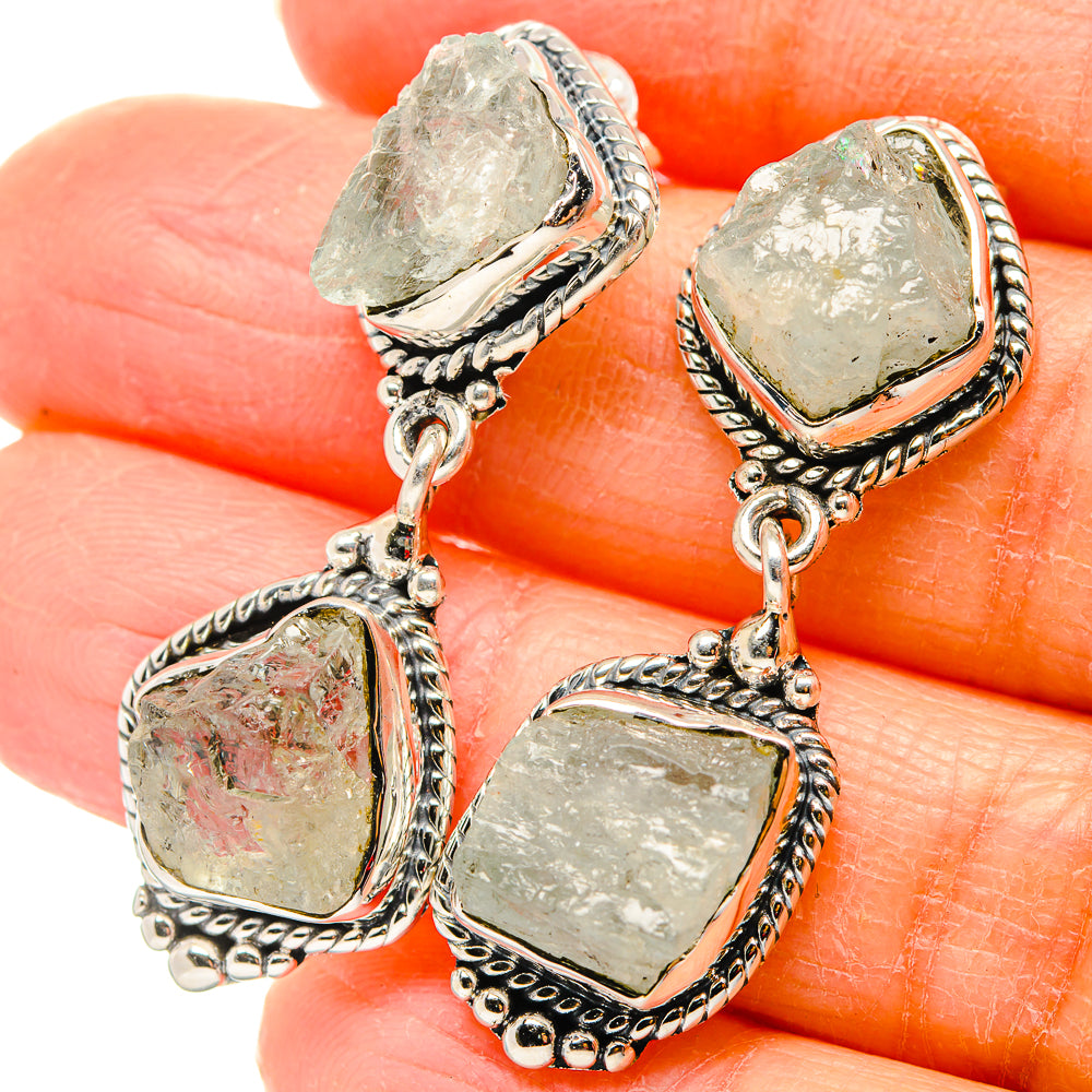 Aquamarine Earrings handcrafted by Ana Silver Co - EARR431057