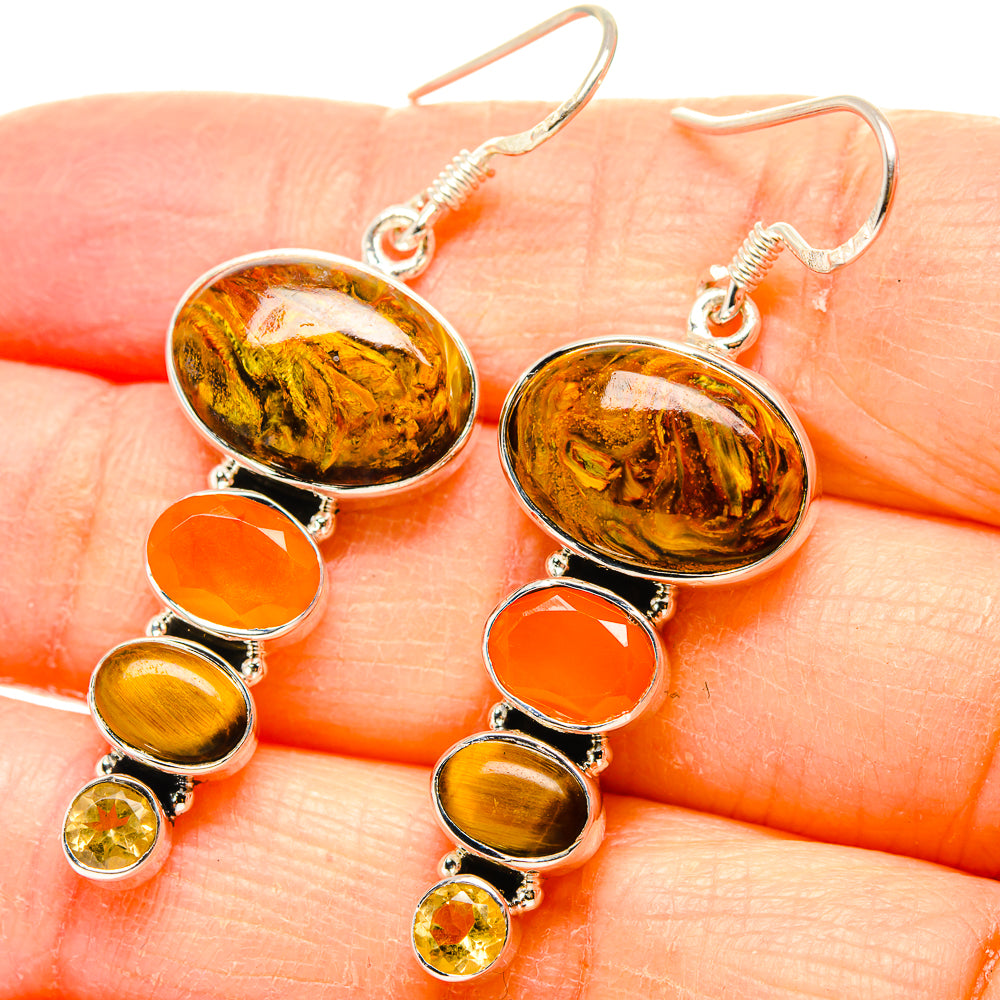 Dinosaur Bone Earrings handcrafted by Ana Silver Co - EARR431060
