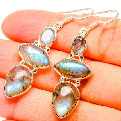 Labradorite Earrings handcrafted by Ana Silver Co - EARR431062
