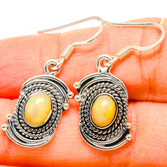 Ethiopian Opal Earrings handcrafted by Ana Silver Co - EARR431077