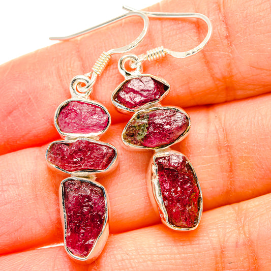 Pink Tourmaline Earrings handcrafted by Ana Silver Co - EARR431079