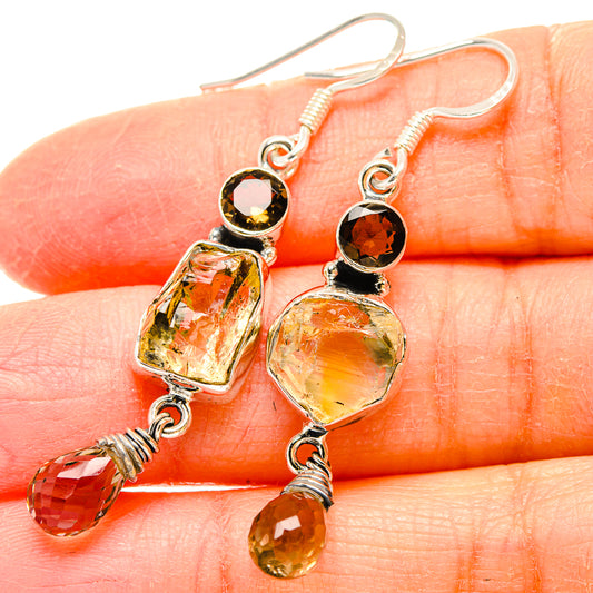 Citrine Earrings handcrafted by Ana Silver Co - EARR431081