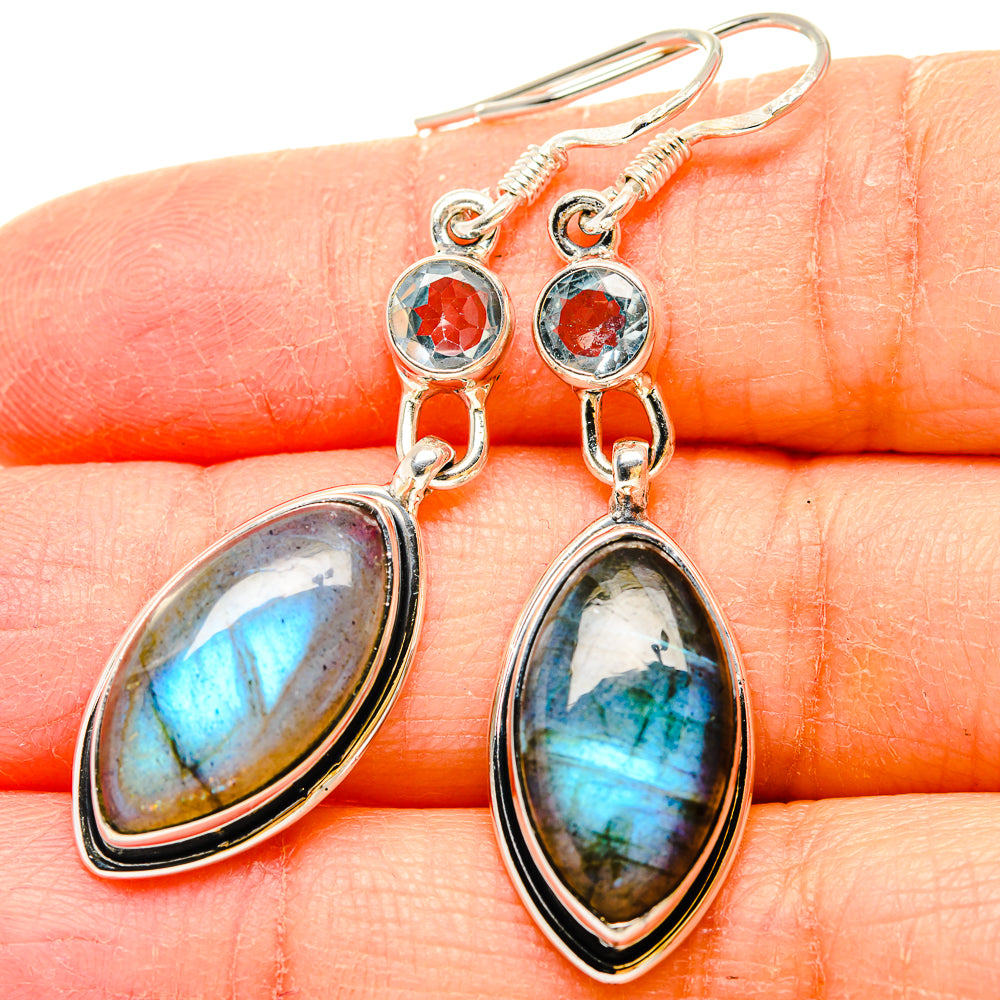 Labradorite Earrings handcrafted by Ana Silver Co - EARR431084