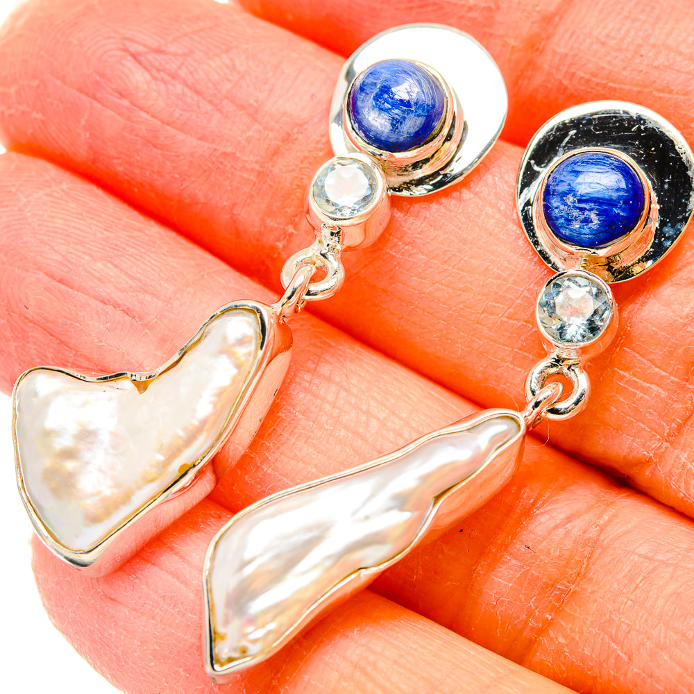Mother Of Pearl Earrings handcrafted by Ana Silver Co - EARR431097