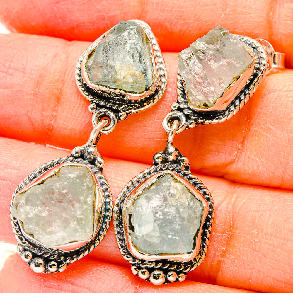Aquamarine Earrings handcrafted by Ana Silver Co - EARR431098