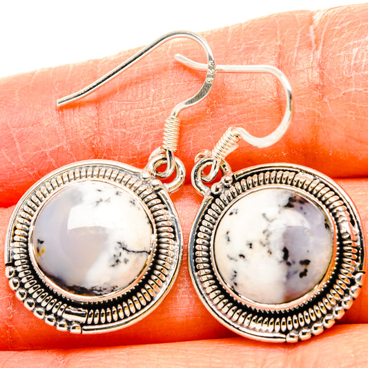 Dendritic Opal Earrings handcrafted by Ana Silver Co - EARR431106