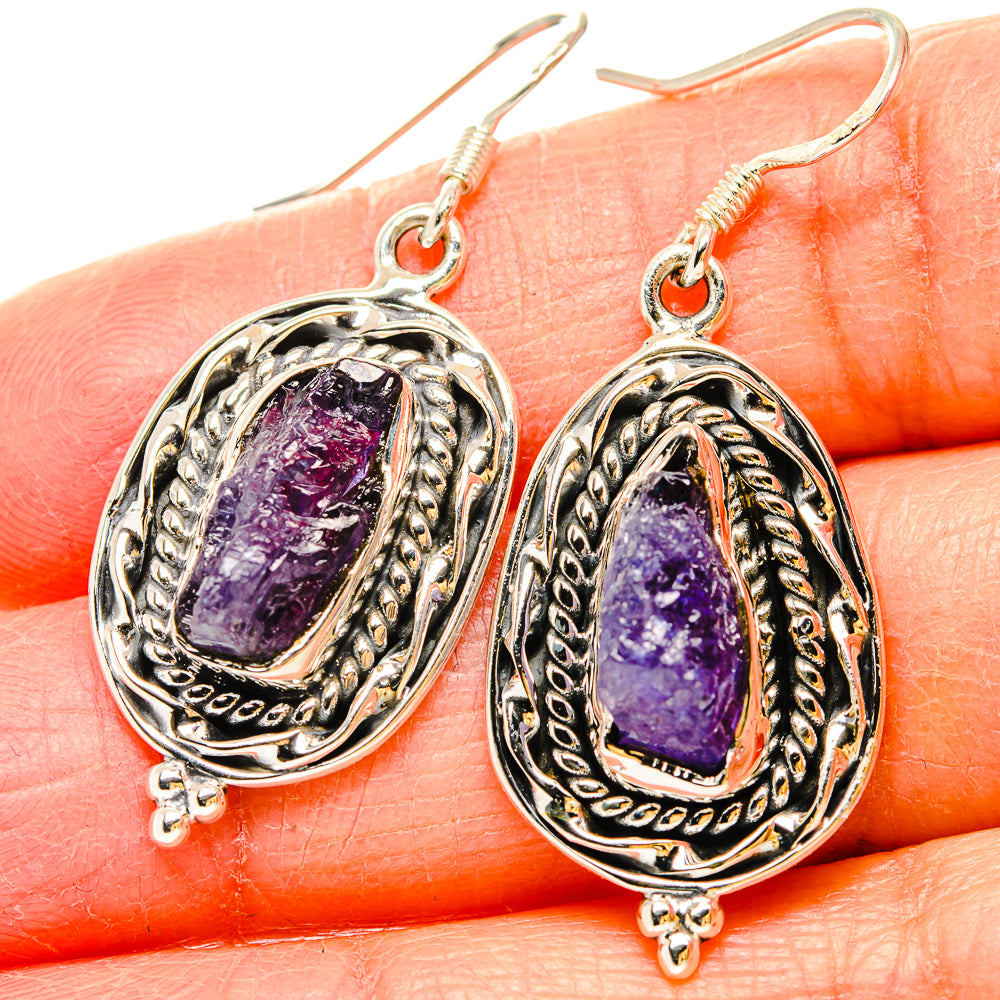 Tanzanite Earrings handcrafted by Ana Silver Co - EARR431108