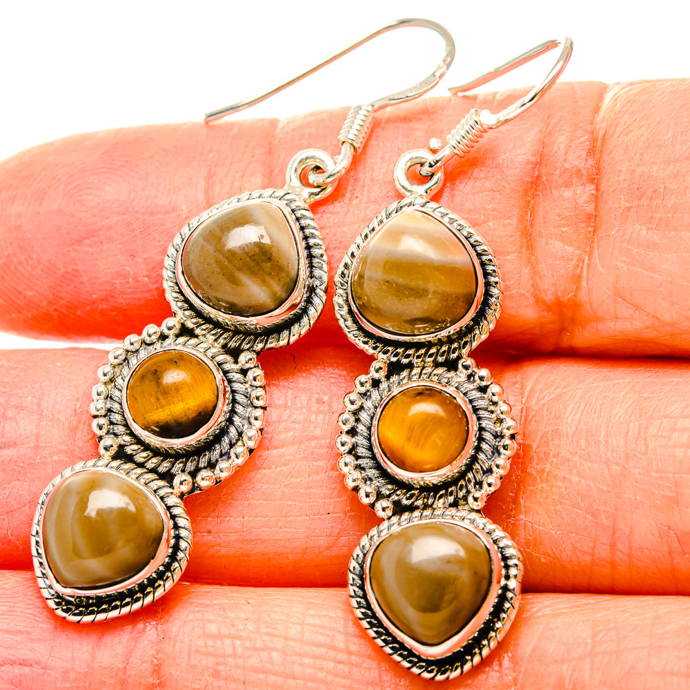 Imperial Jasper Earrings handcrafted by Ana Silver Co - EARR431114