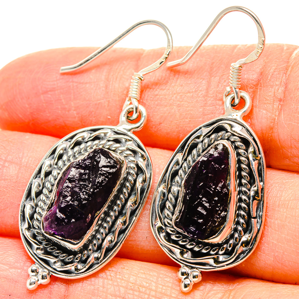 Amethyst Earrings handcrafted by Ana Silver Co - EARR431125