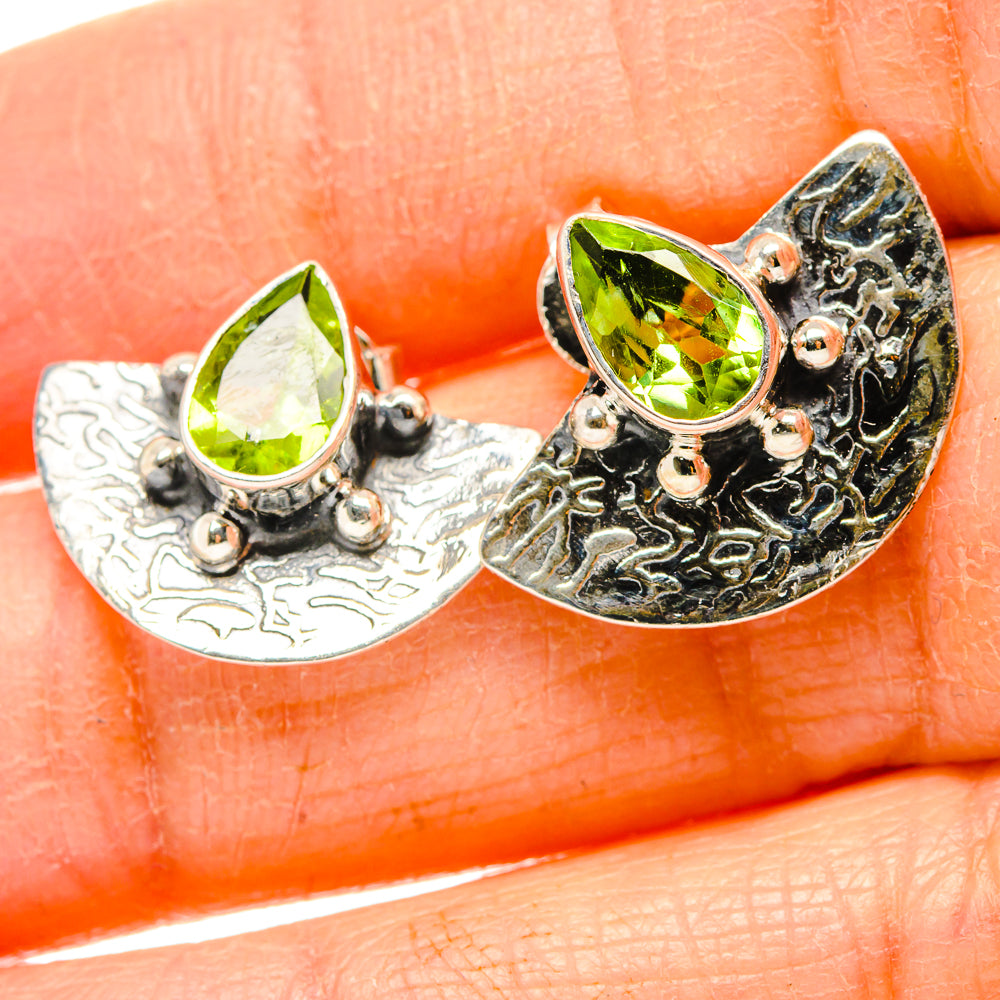 Peridot Earrings handcrafted by Ana Silver Co - EARR431127