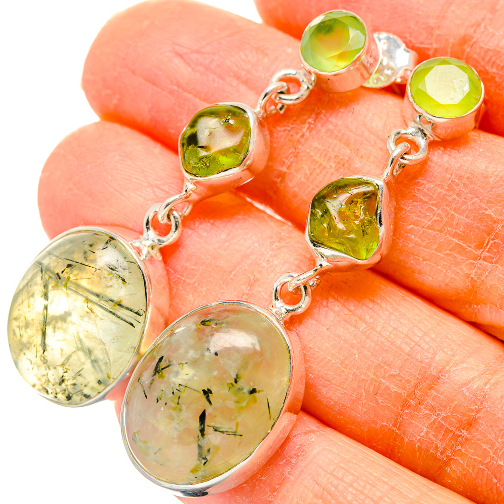 Prehnite Earrings handcrafted by Ana Silver Co - EARR431133