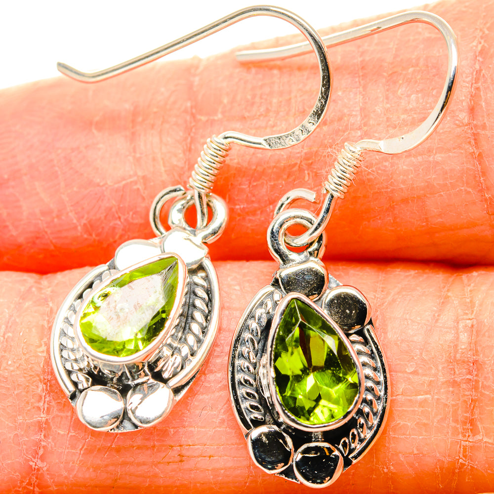 Peridot Earrings handcrafted by Ana Silver Co - EARR431153