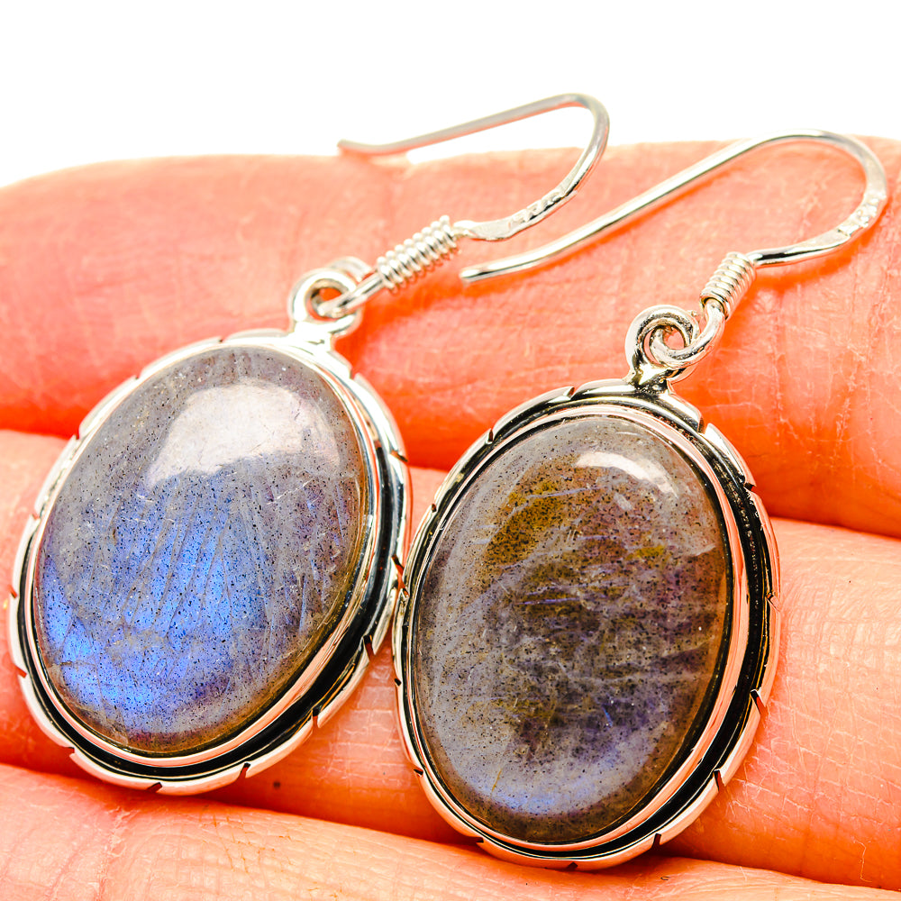 Labradorite Earrings handcrafted by Ana Silver Co - EARR431155