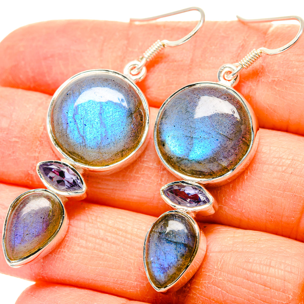 Labradorite Earrings handcrafted by Ana Silver Co - EARR431166