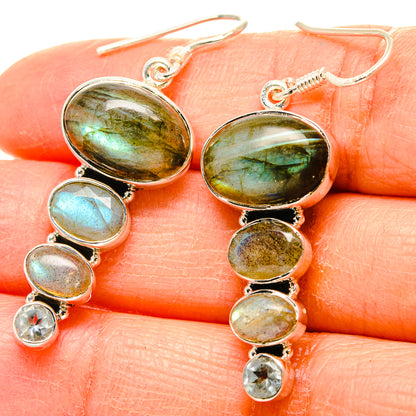 Labradorite Earrings handcrafted by Ana Silver Co - EARR431181