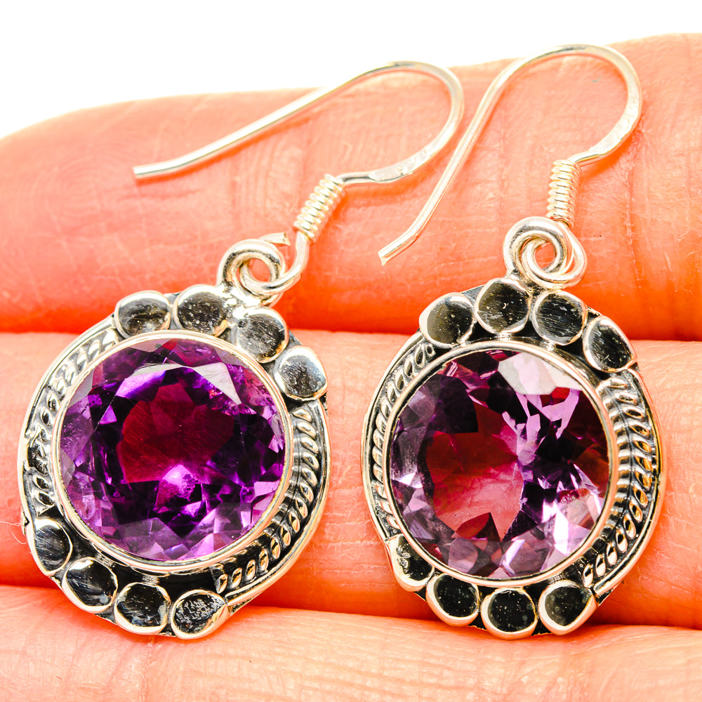 Amethyst Earrings handcrafted by Ana Silver Co - EARR431190