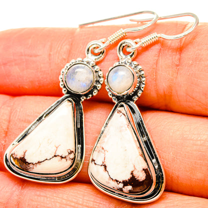 Wild Horse Jasper Earrings handcrafted by Ana Silver Co - EARR431191