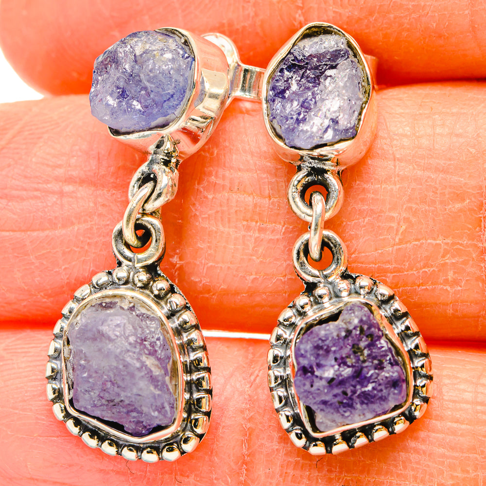 Tanzanite Earrings handcrafted by Ana Silver Co - EARR431192