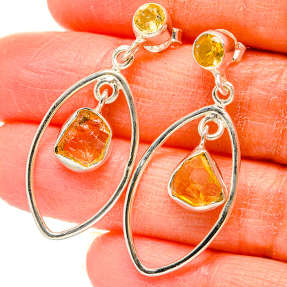 Citrine Earrings handcrafted by Ana Silver Co - EARR431203