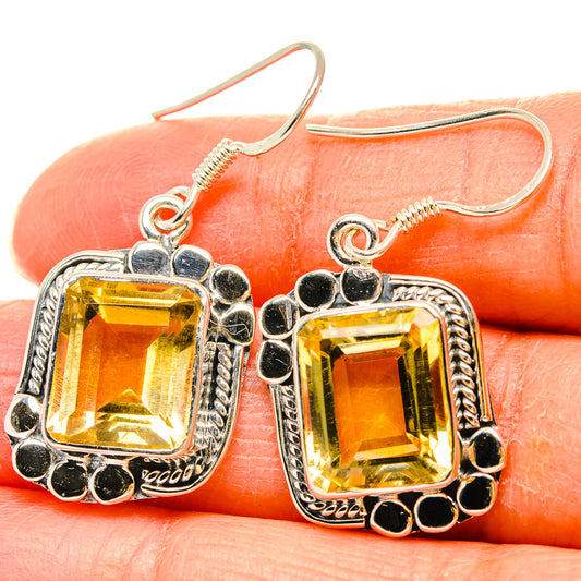 Citrine Earrings handcrafted by Ana Silver Co - EARR431207