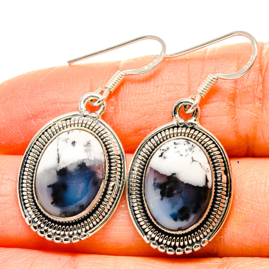 Dendritic Opal Earrings handcrafted by Ana Silver Co - EARR431228