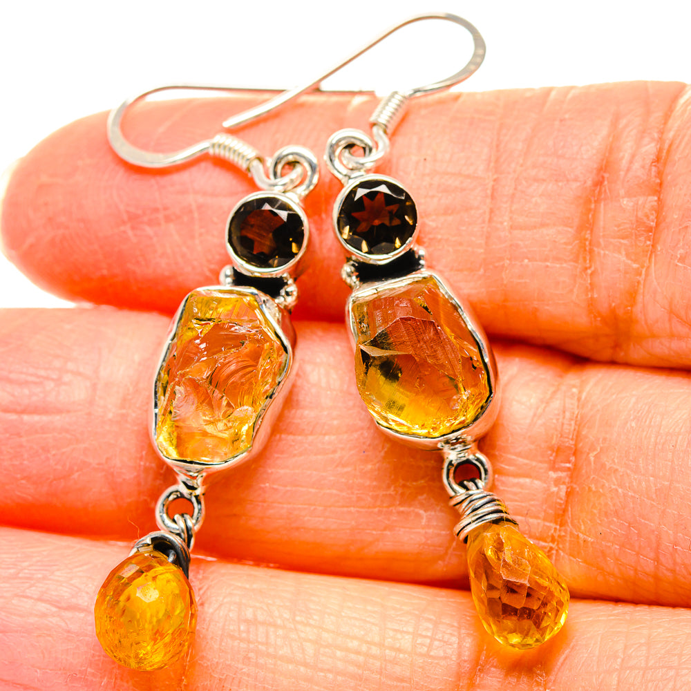 Citrine Earrings handcrafted by Ana Silver Co - EARR431239