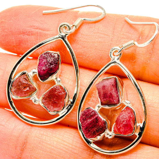 Pink Tourmaline Earrings handcrafted by Ana Silver Co - EARR431247