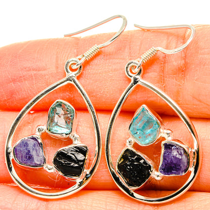 Tektite Earrings handcrafted by Ana Silver Co - EARR431248
