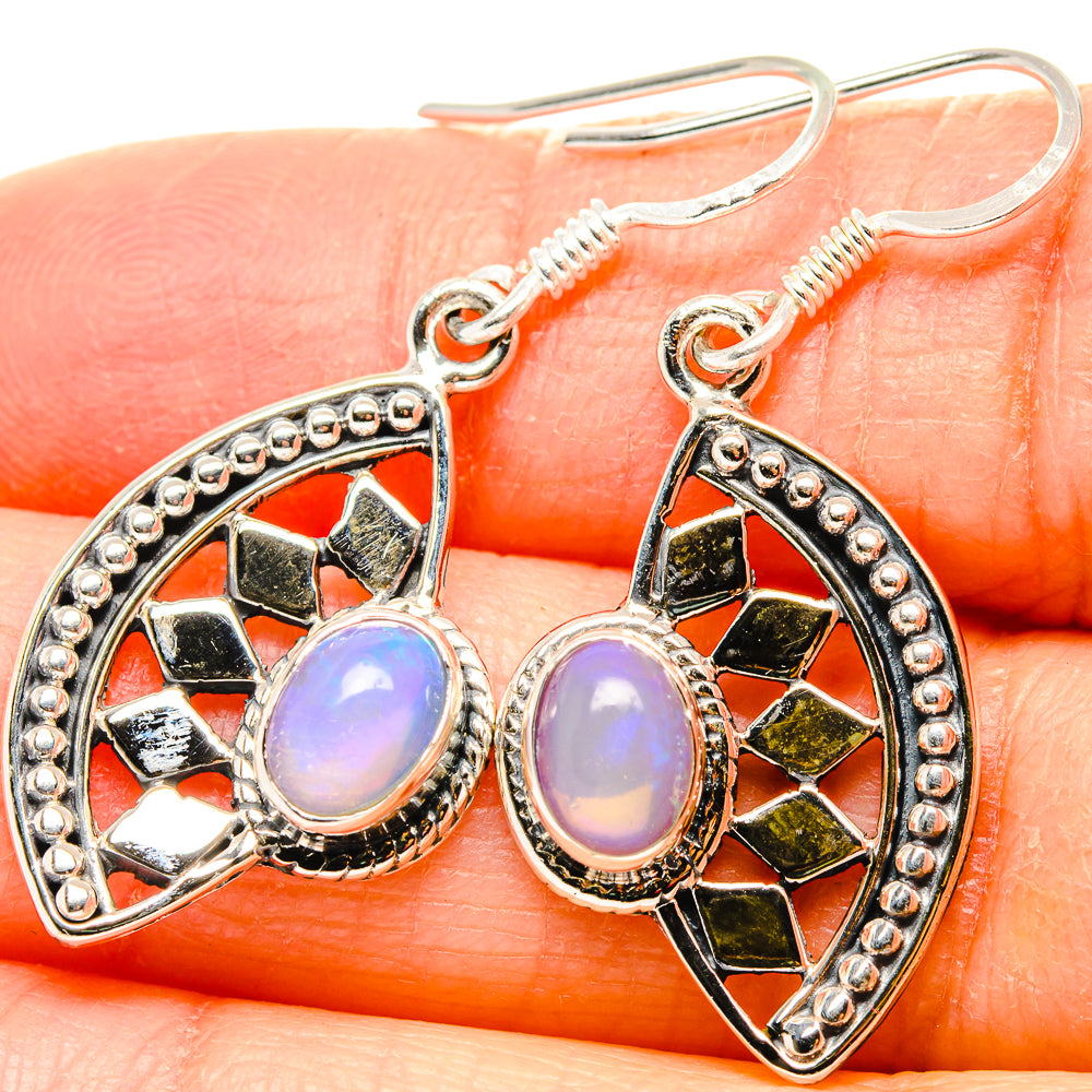 Ethiopian Opal Earrings handcrafted by Ana Silver Co - EARR431279
