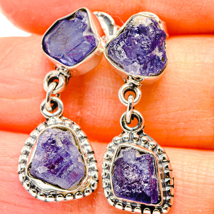Tanzanite Earrings handcrafted by Ana Silver Co - EARR431282