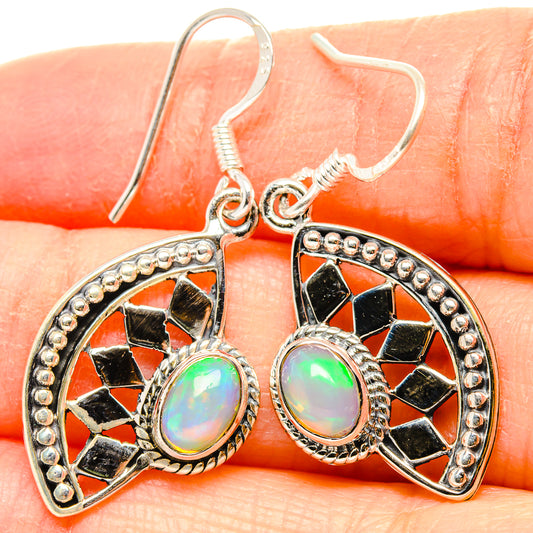 Ethiopian Opal Earrings handcrafted by Ana Silver Co - EARR431287