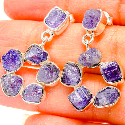 Tanzanite Earrings handcrafted by Ana Silver Co - EARR431288