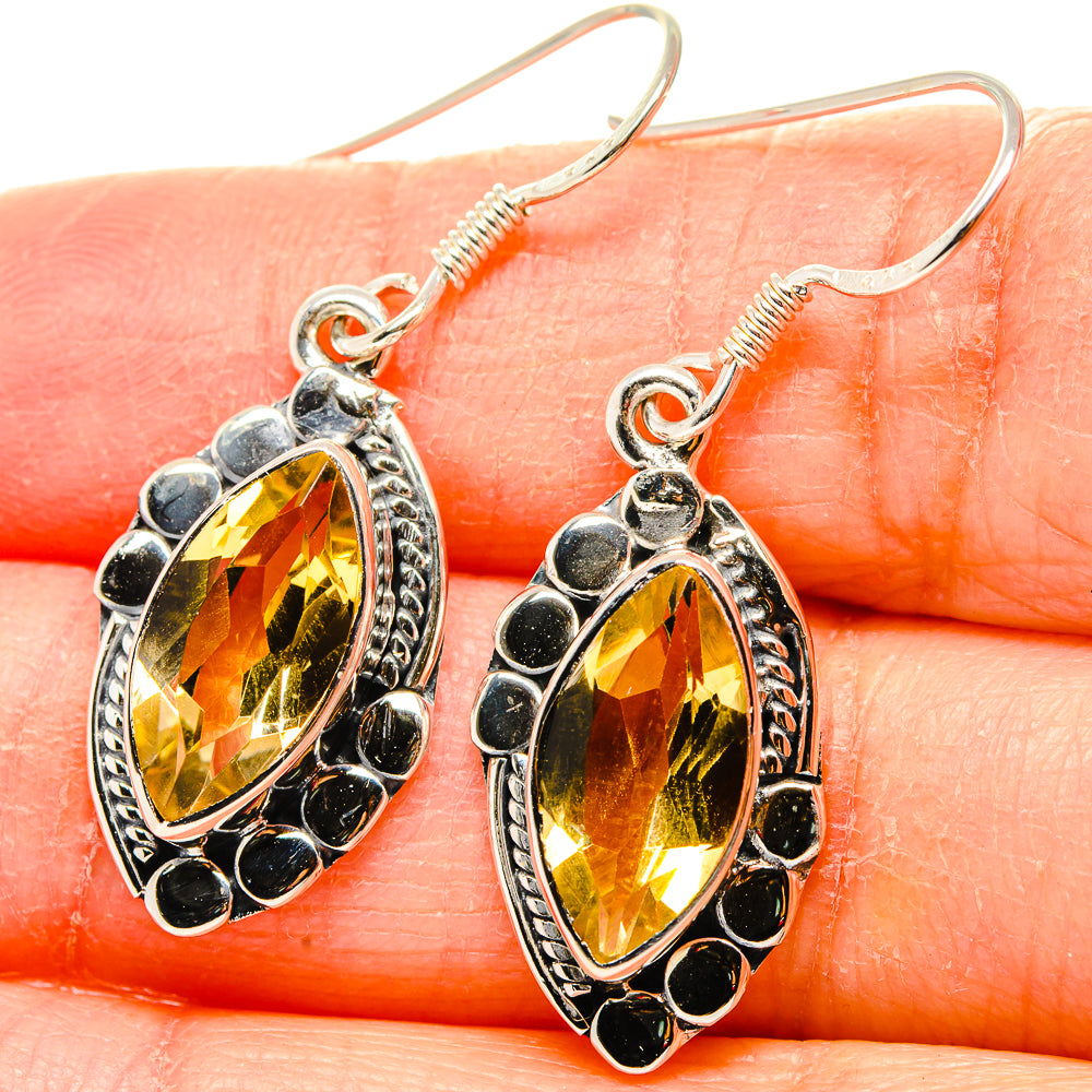 Citrine Earrings handcrafted by Ana Silver Co - EARR431301