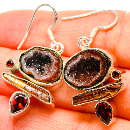 Coconut Geode Druzy Earrings handcrafted by Ana Silver Co - EARR431302