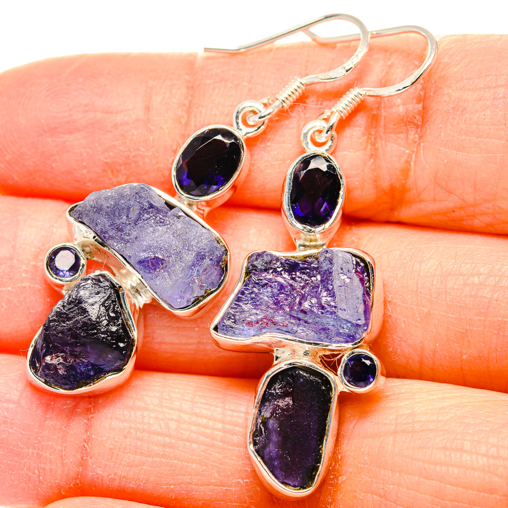 Tanzanite Earrings handcrafted by Ana Silver Co - EARR431303