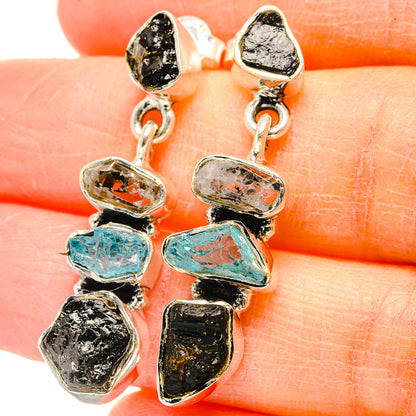 Tektite Earrings handcrafted by Ana Silver Co - EARR431322