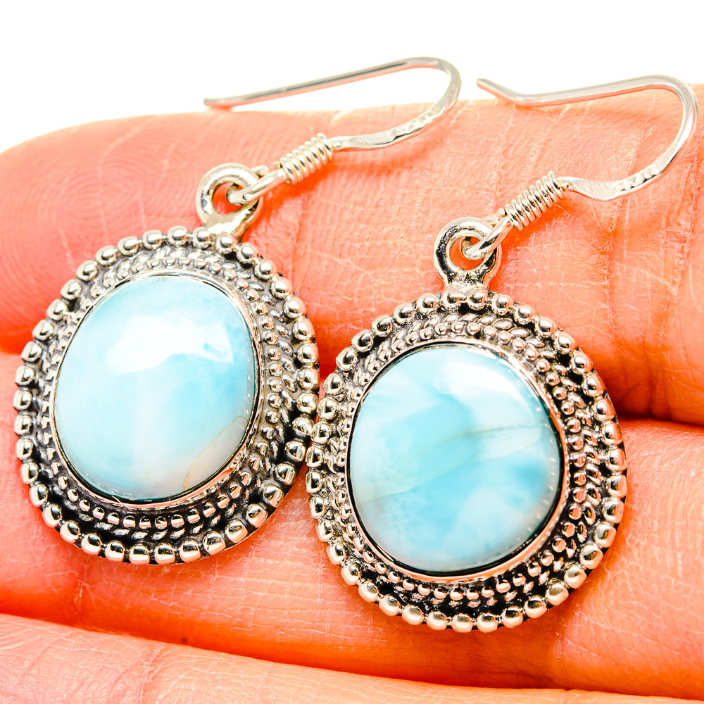 Larimar Earrings handcrafted by Ana Silver Co - EARR431324