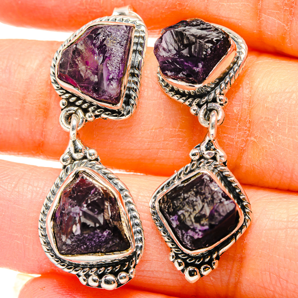 Amethyst Earrings handcrafted by Ana Silver Co - EARR431331