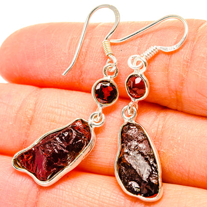 Garnet Earrings handcrafted by Ana Silver Co - EARR431332