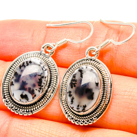 Dendritic Opal Earrings handcrafted by Ana Silver Co - EARR431339