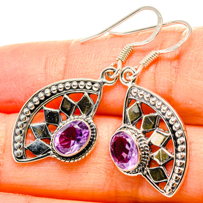 Amethyst Earrings handcrafted by Ana Silver Co - EARR431341