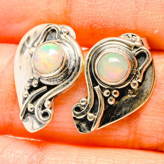 Ethiopian Opal Earrings handcrafted by Ana Silver Co - EARR431347