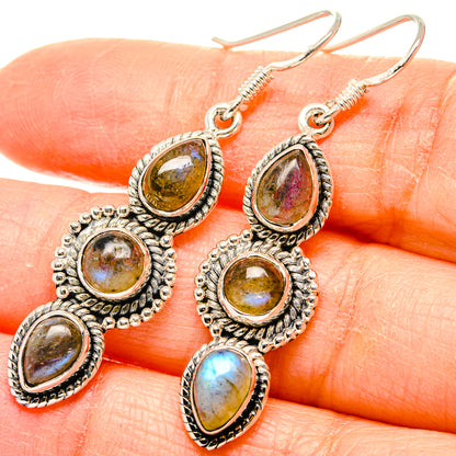 Labradorite Earrings handcrafted by Ana Silver Co - EARR431348