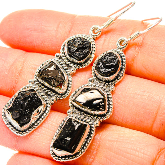 Shungite Earrings handcrafted by Ana Silver Co - EARR431352