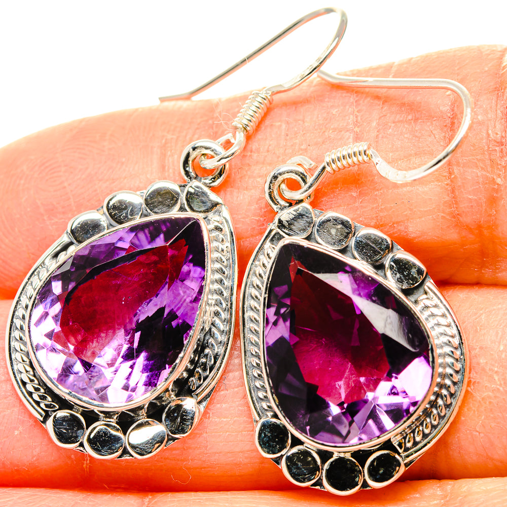 Amethyst Earrings handcrafted by Ana Silver Co - EARR431354