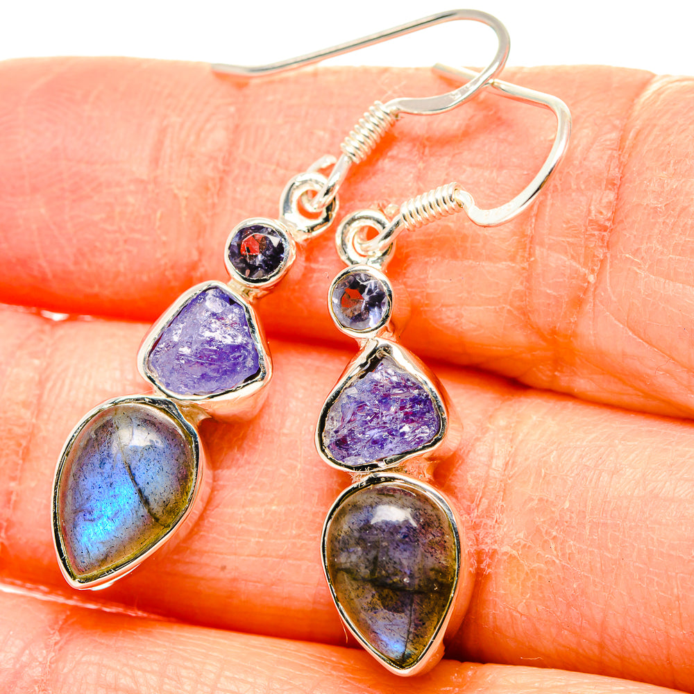 Labradorite Earrings handcrafted by Ana Silver Co - EARR431356