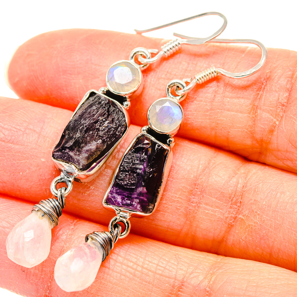 Amethyst Earrings handcrafted by Ana Silver Co - EARR431357
