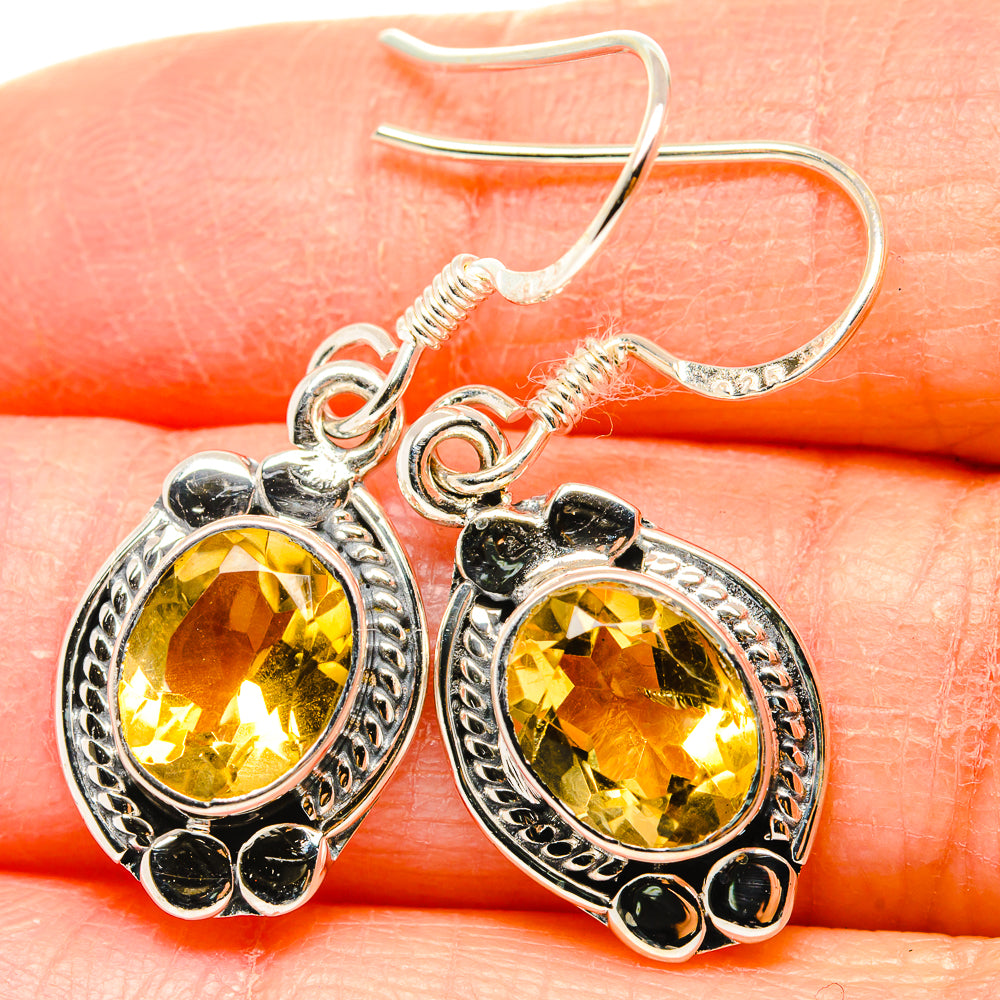 Citrine Earrings handcrafted by Ana Silver Co - EARR431358