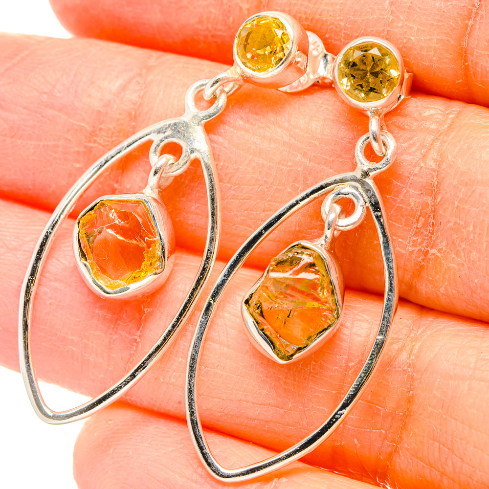Citrine Earrings handcrafted by Ana Silver Co - EARR431363
